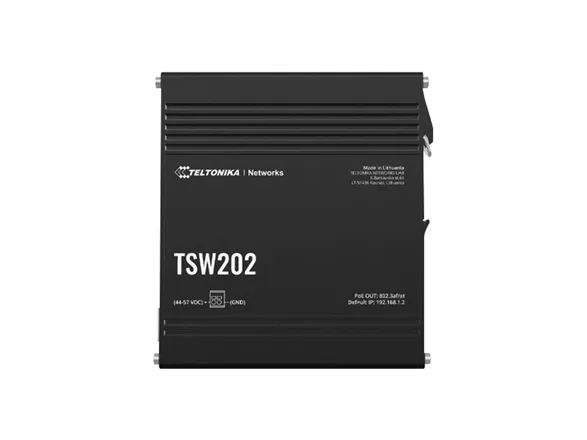 Teltonika TSW202 - Switch - Administreret - 8 x 10/100/1000 (PoE )   2 x SFP - DIN monterbar på skinne - PoE  (240 W)