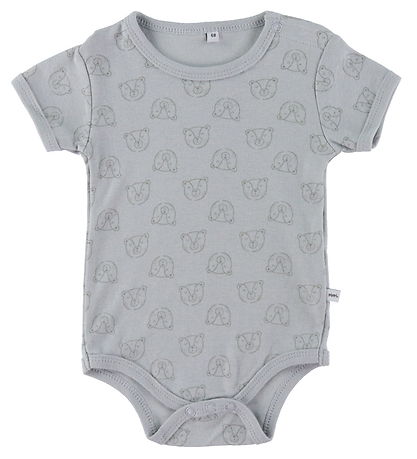 Pippi Baby Body k/æ - 4er-Pack - Hafen Mist