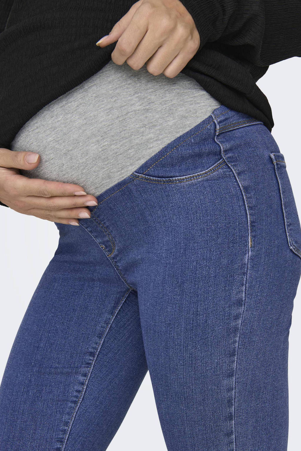 ONLY MATERNITY skinny zwangerschapsjeans OLMRAIN stonewashed