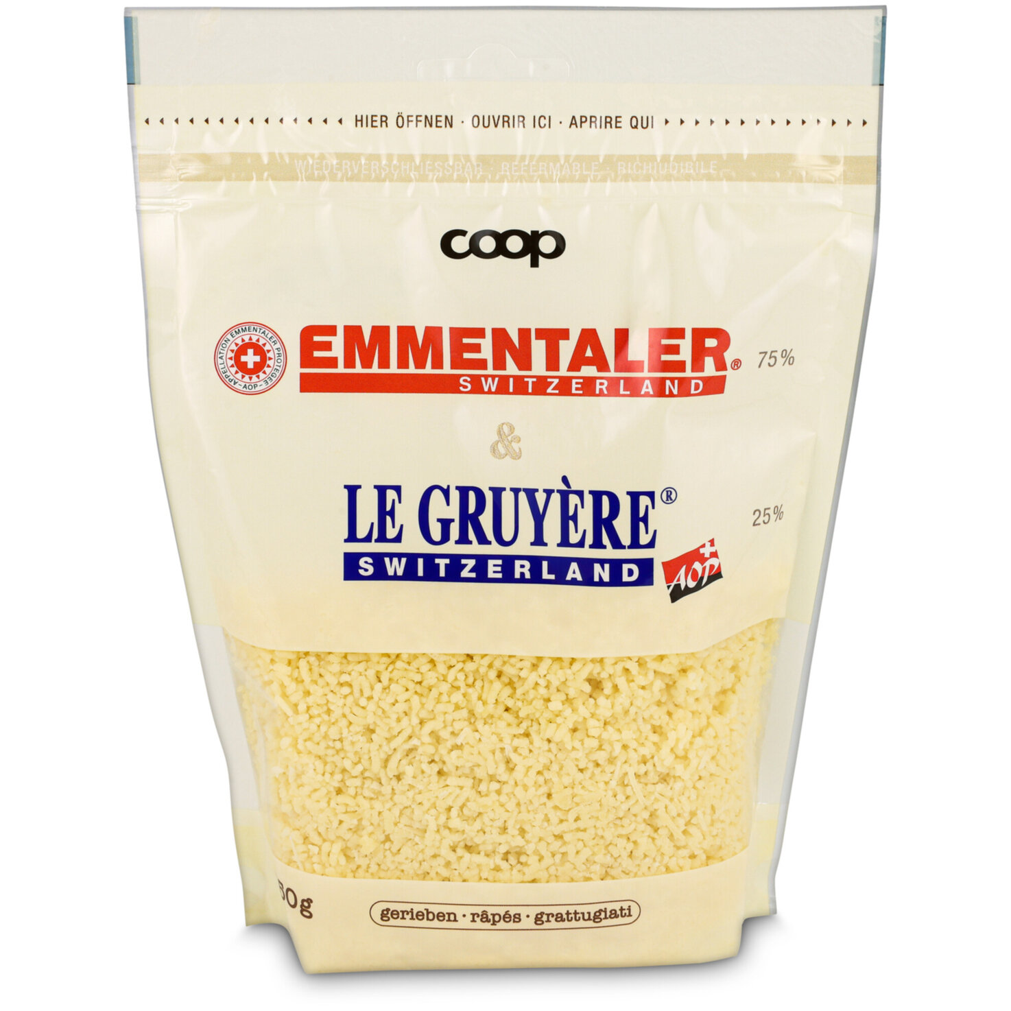 Reibkäse Emmentaler & Gruyère