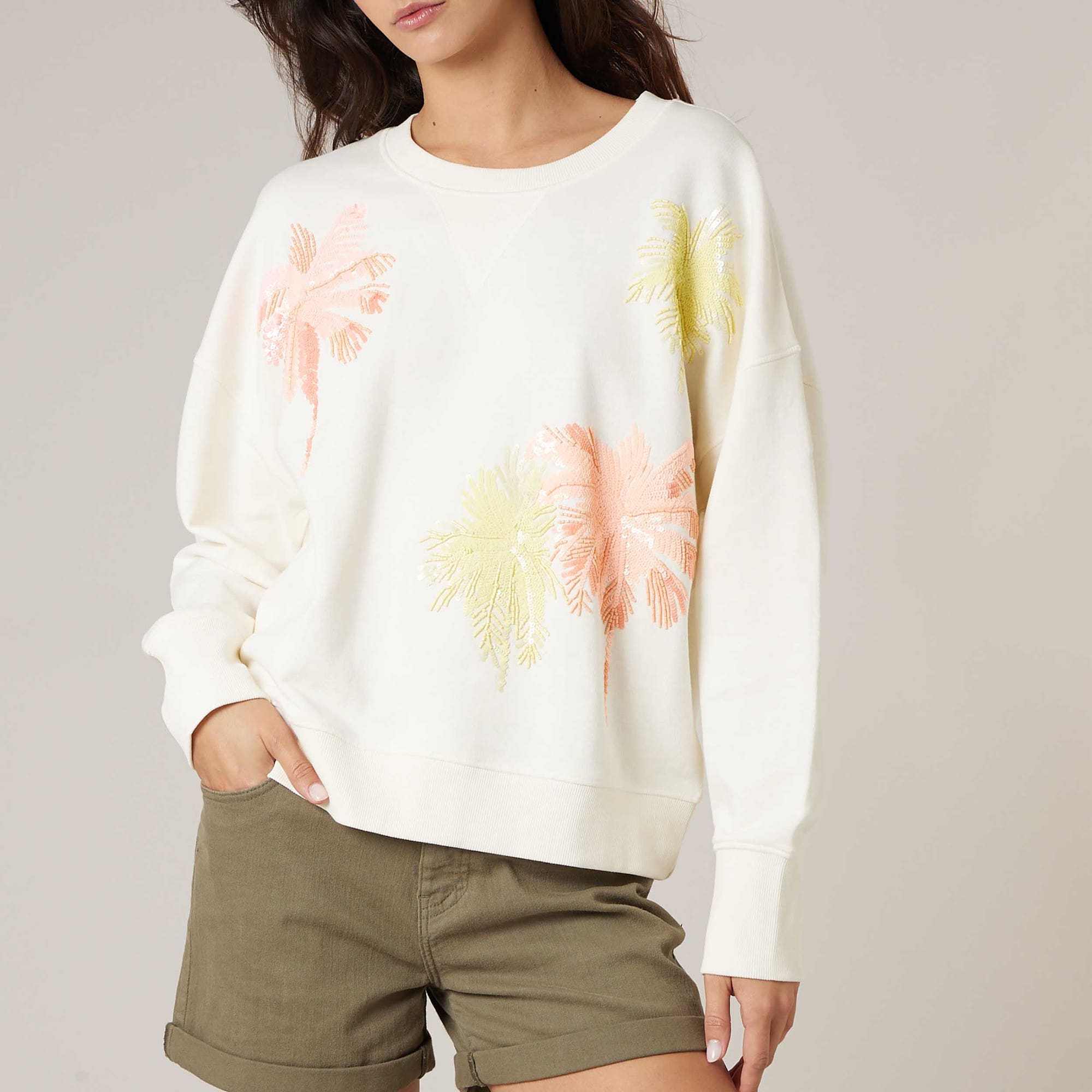 Sweat Femme ecru