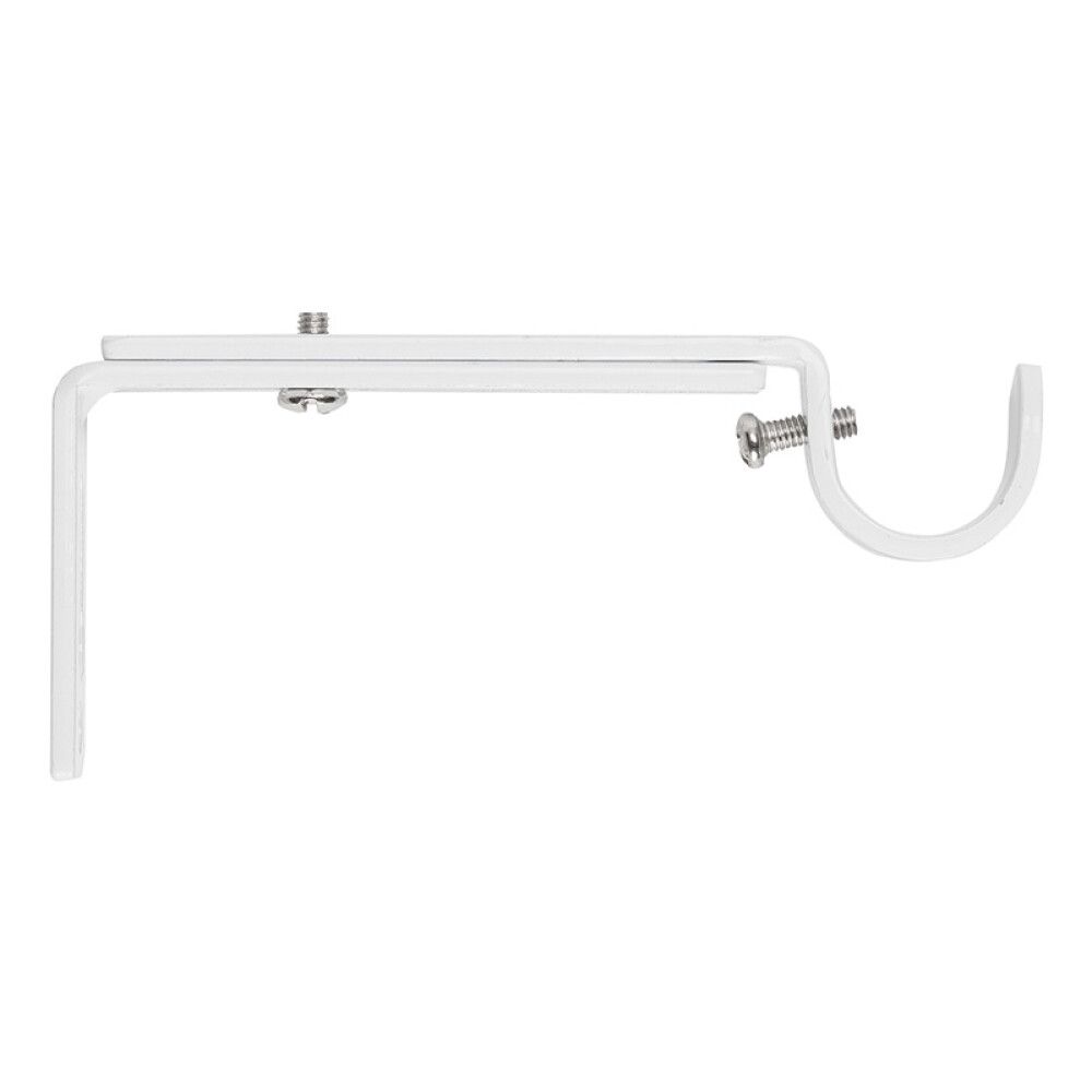 HOLDER KIRSCH 10-15CM TIL GARDINSTANG 19MM HVIT