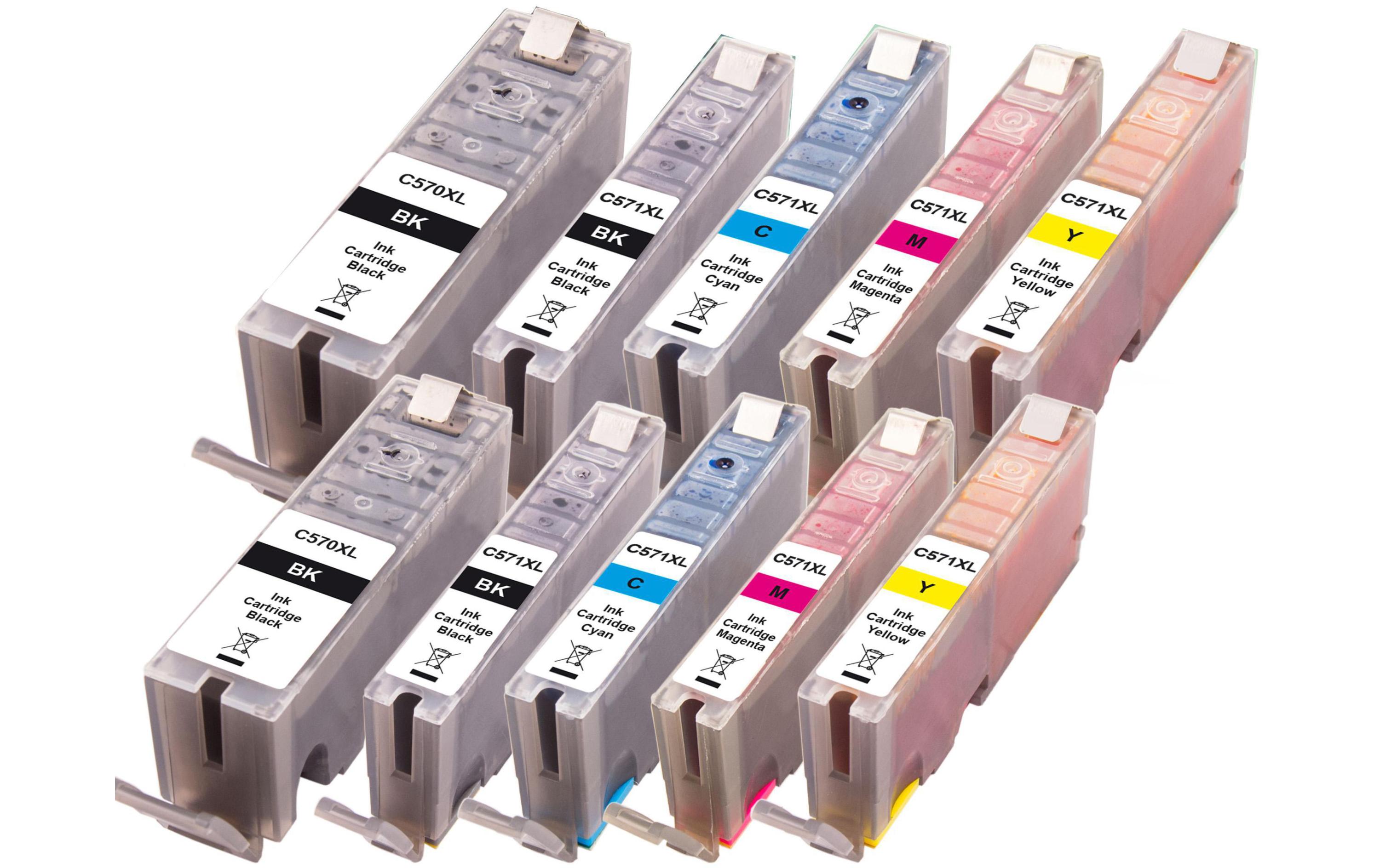 Tintenset Canon PGI-570XL/CLI-571XLTinte, Black, Pigmented Black, Cyan, Magenta, Yellow