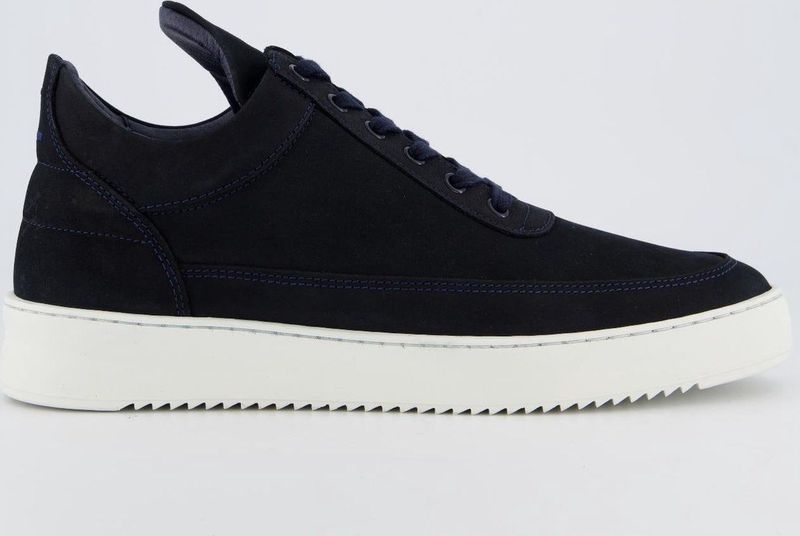 Filling Pieces - Low Top Ripple - Nubuck Sneaker - Navy