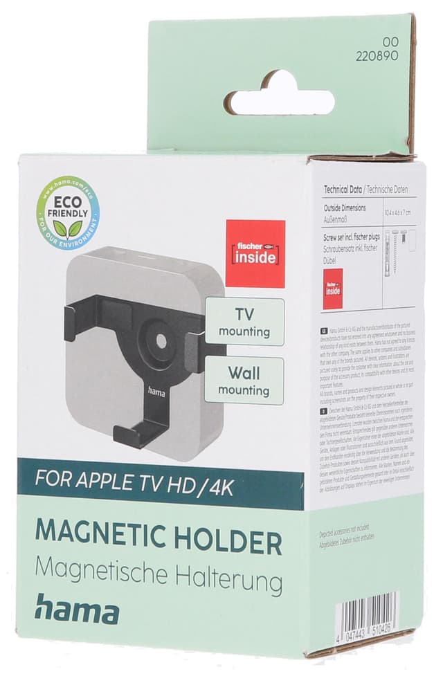 HAMA vægbeslag til Apple TV HD (4. generation)/4K (1./2./3. generation)