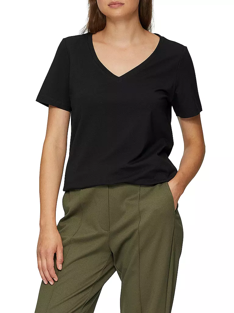 S.OLIVER T-Shirt  schwarz