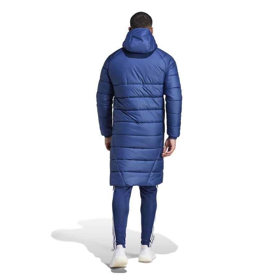 adidas Manteau d'Hiver Tiro 24 Long - Bleu Marine/Blanc