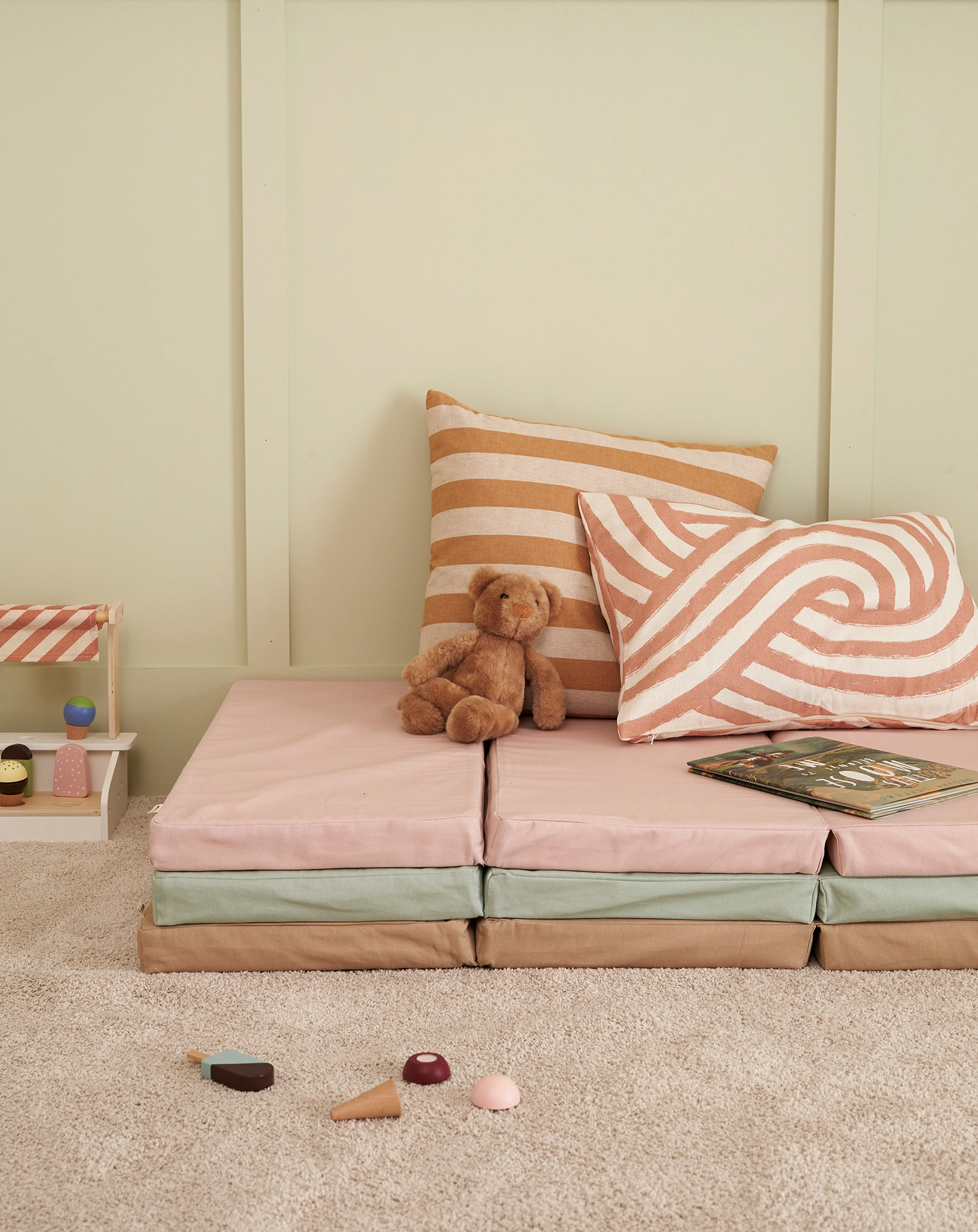 Spielmatte PLAYGROUND (75x35x15) faltbar in beige
