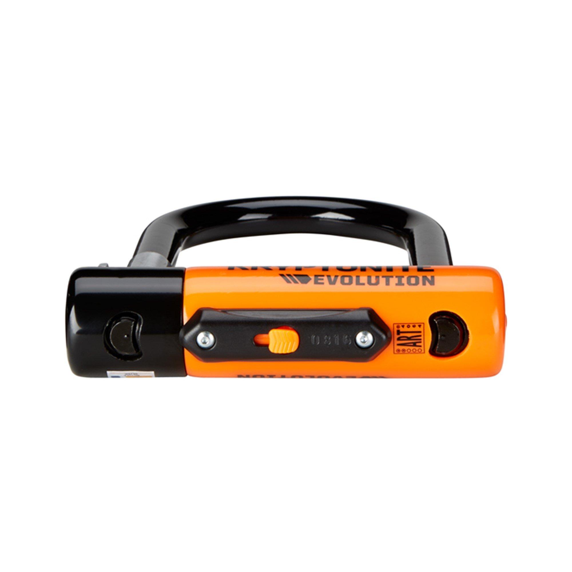 Kryptonite Evolution Mini 7 D Lock with Kryptoflex Cable Sold Secure Gold