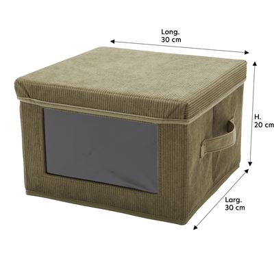 Boîte de rangement velours