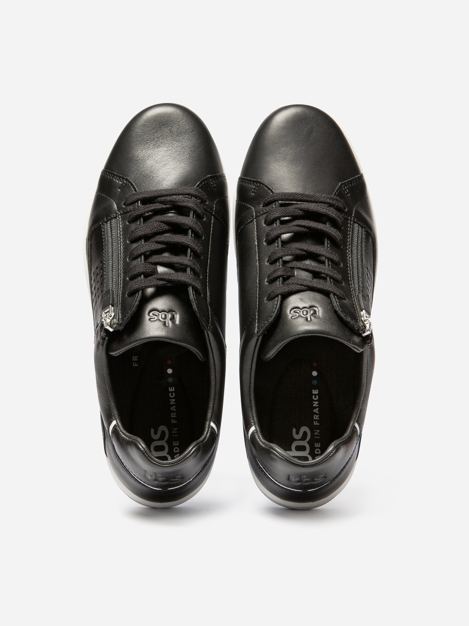 Baskets en cuir Noir