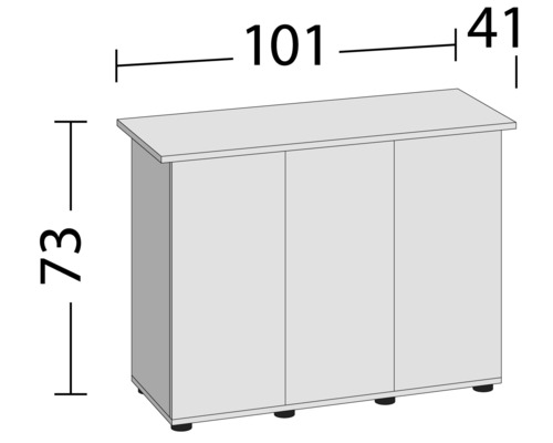 Juwel SBX Rio 180 aquariumkast, grijs, 101 x 41 x 73 cm
