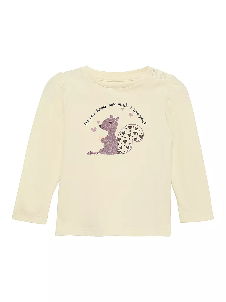 S.OLIVER Baby Langarmshirt weiss