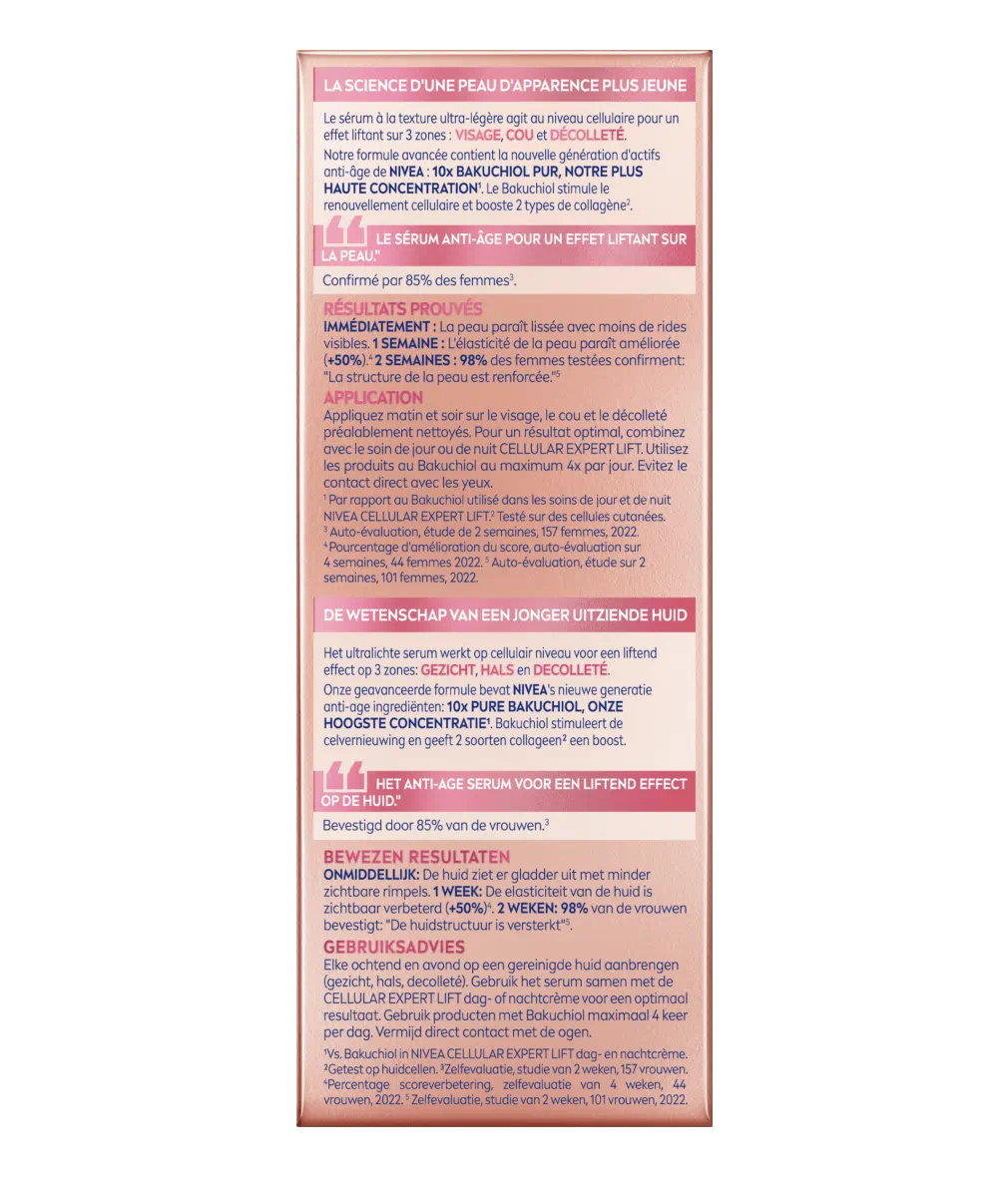SÉRUM CELLULAR EXPERT LIFT EFFET LIFTANT 3 ZONES
