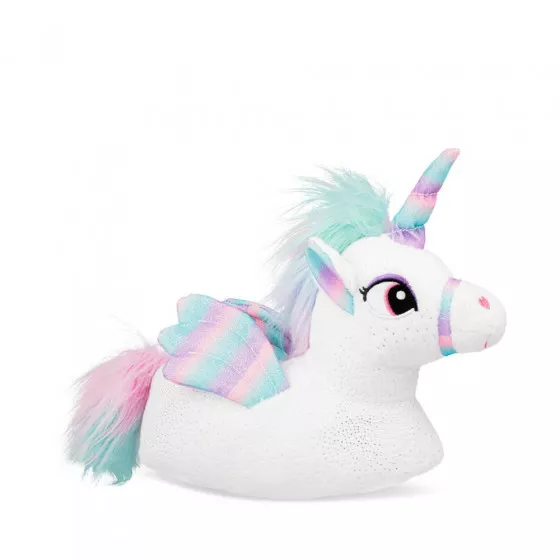 Chaussons peluche licorne BLANC LOVELY SKULL