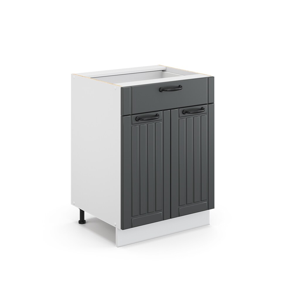 Vicco Schubunterschrank 60 cm FAME Line Küchenschrank Küchenzeile Landhaus Anthrazit