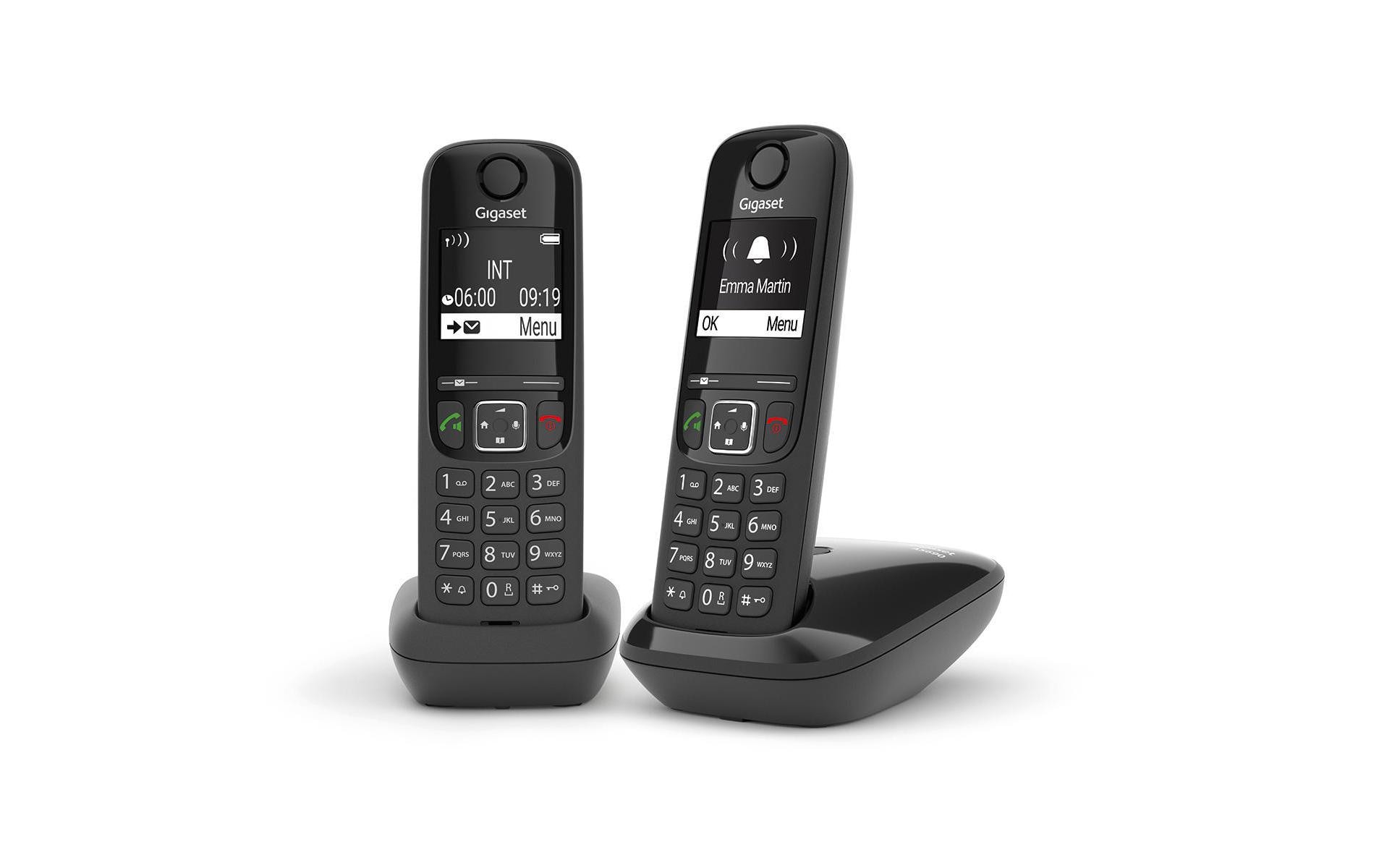 Schnurlostelefon AS690 Duo SchwarzZuverlässige Qualität für die tägliche Kommunikation