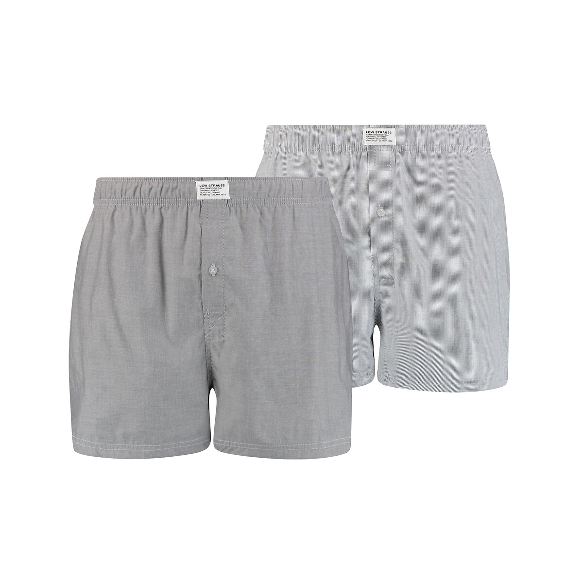 LEVI'S<br>Conjunto de 2 cuecas boxer em puro algodão