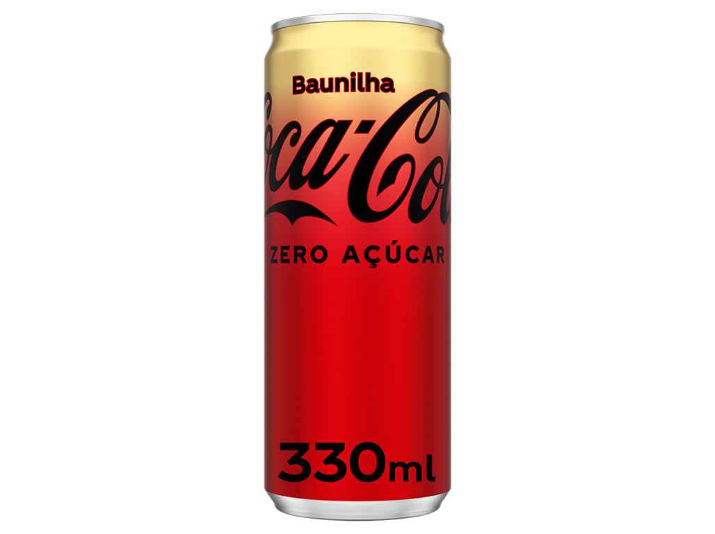 REFRIGERANTE C/ GÁS COCA-COLA ZERO BAUNILHA LATA 0.33L