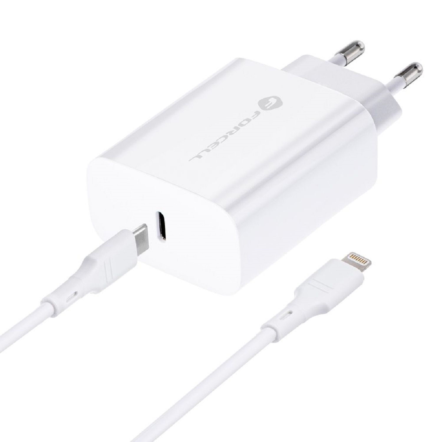 NETZ-Ladegerät mit USB Typ C und iPhone-Anschluss Ladekabel