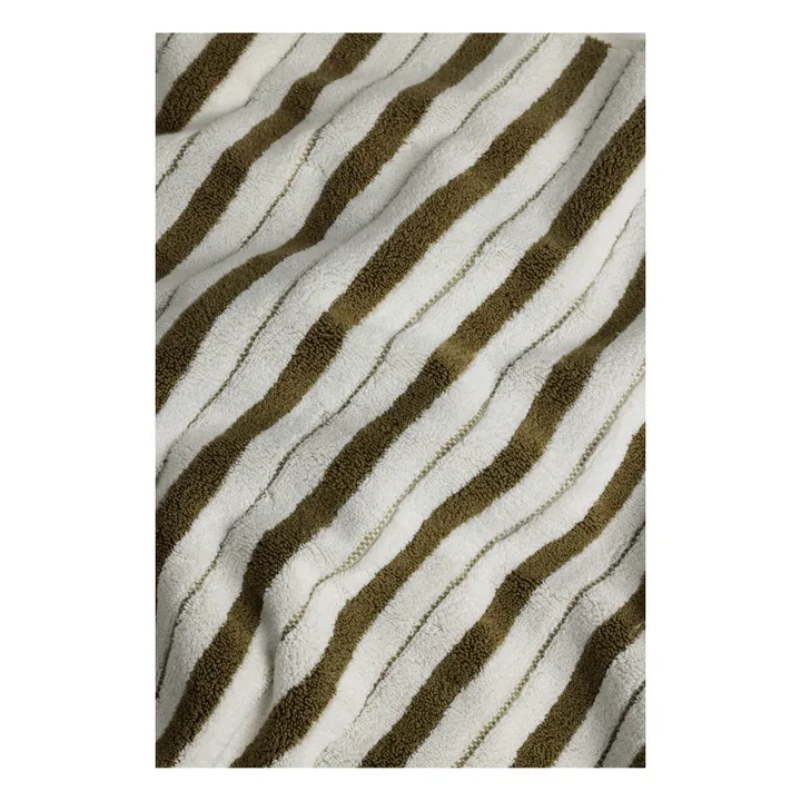 Baina Tapis de bain Echo | Blanc/Écru
