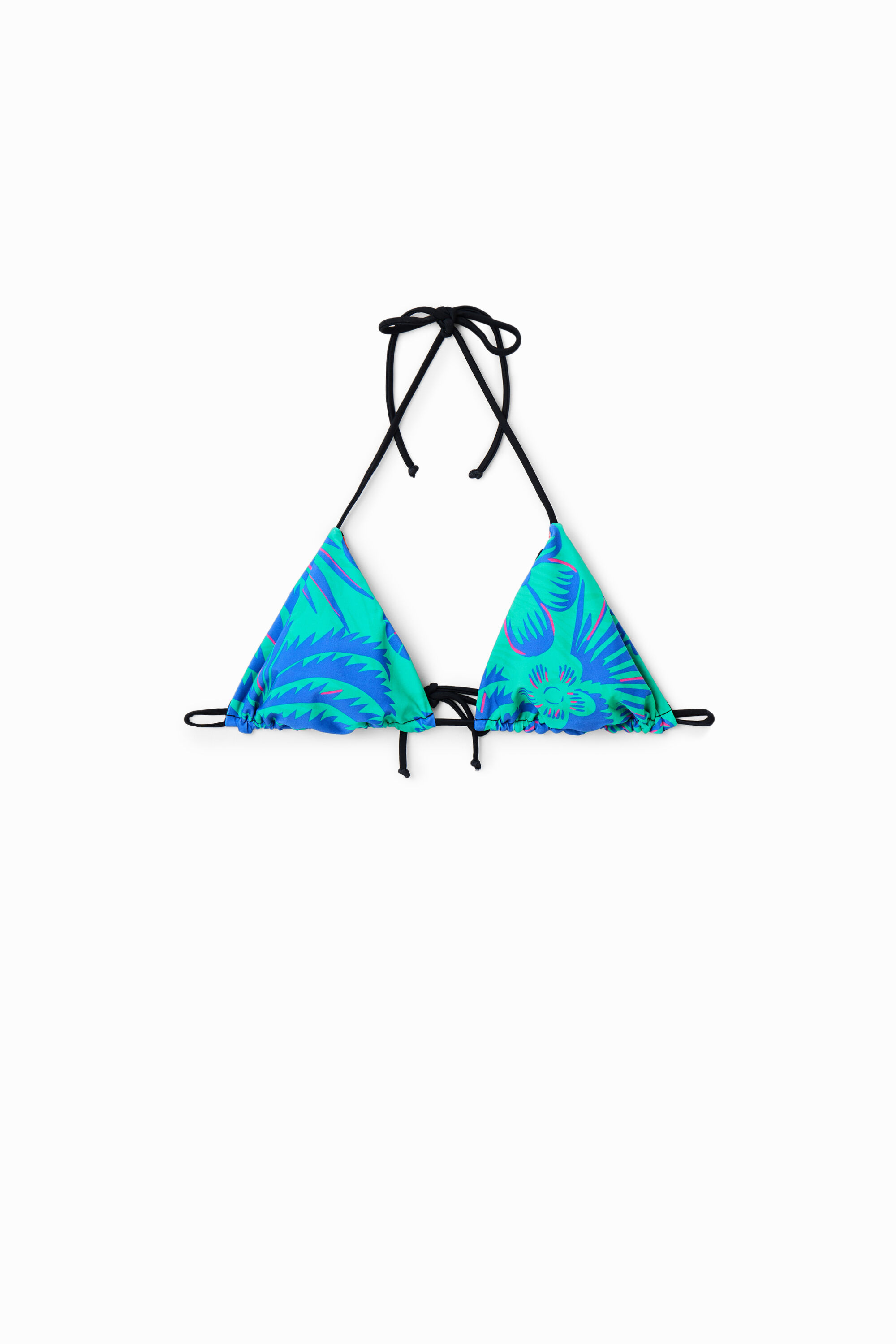 Haut de bikini triangulaire réversible