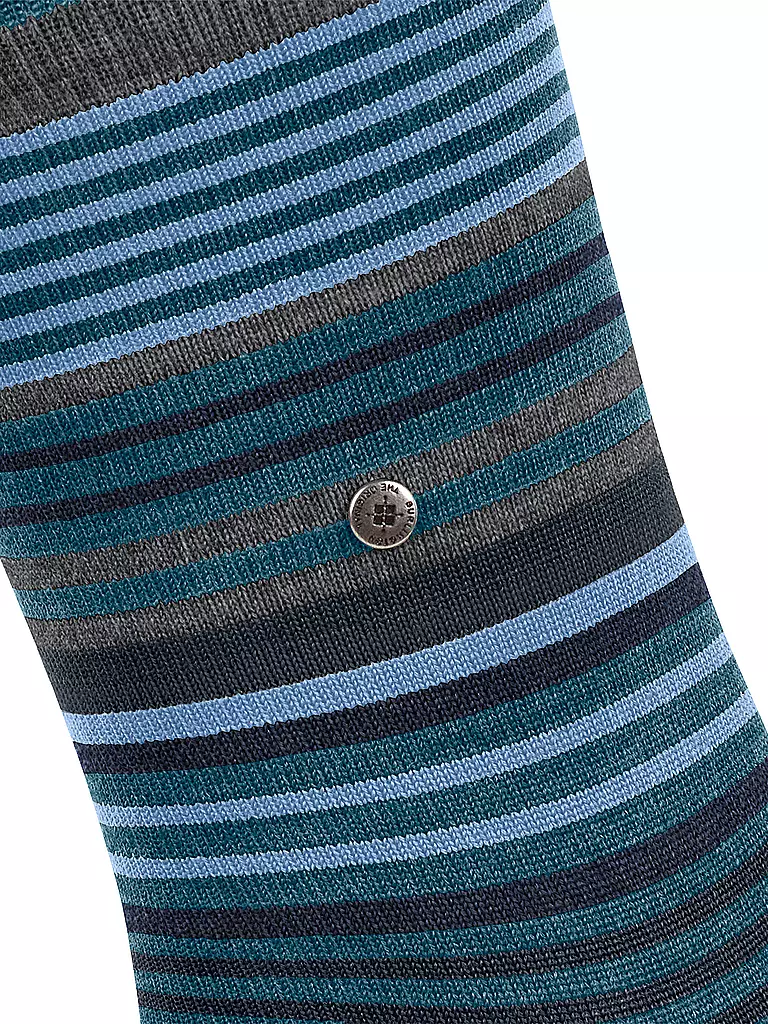 BURLINGTON Herren Socken STRIPE 40-46 lagoon blau