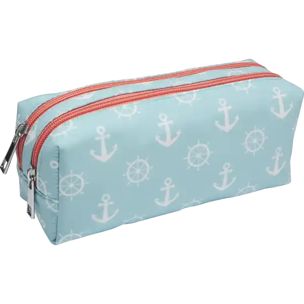 Schminktasche blau mit Anker