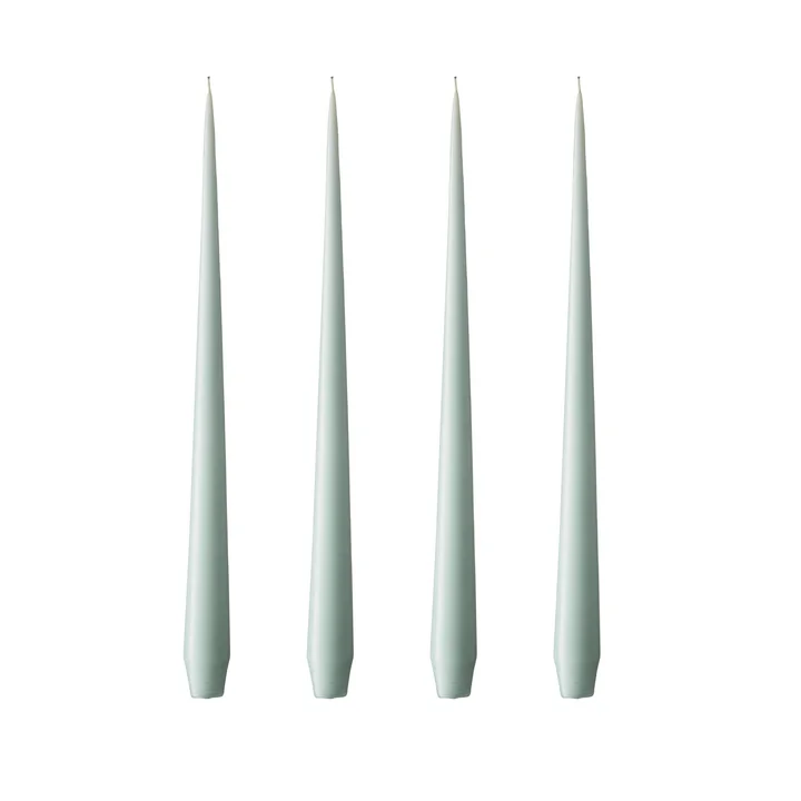 ester & erik - Spitzkerze, 24 cm, No. 67, jade stone / matt (4er-Set)