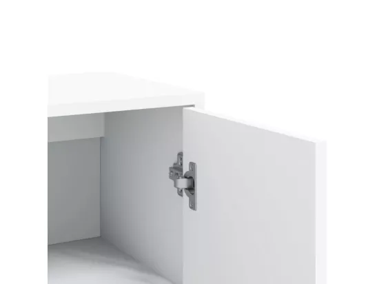 Buffet blanc 60x31x84 cm bois d'ingénierie