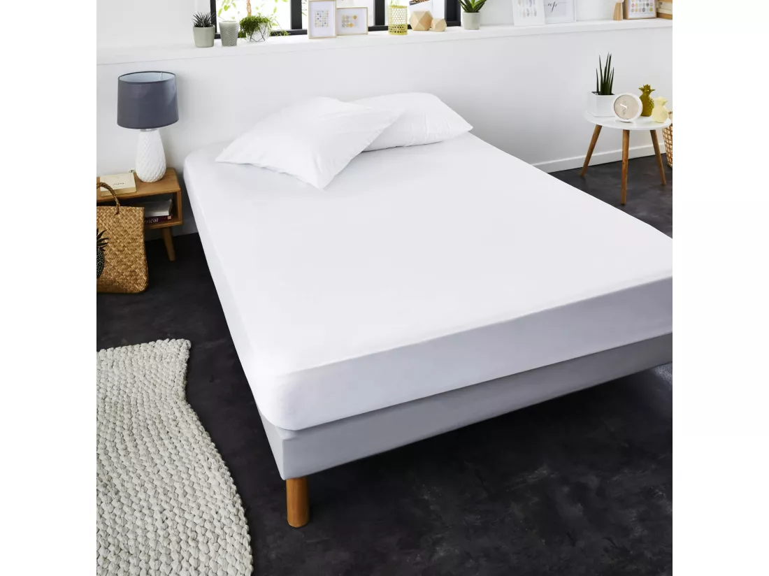 Protège matelas alèse imperméable micro-respirante souple silencieuse 90x200