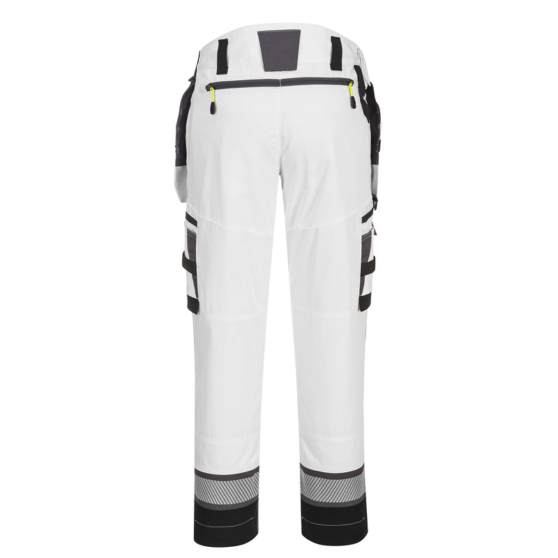 Portwest DX4 stretch werkbroek met afneembare holsterzakken + gratis kniestukken 52 wit/grijs