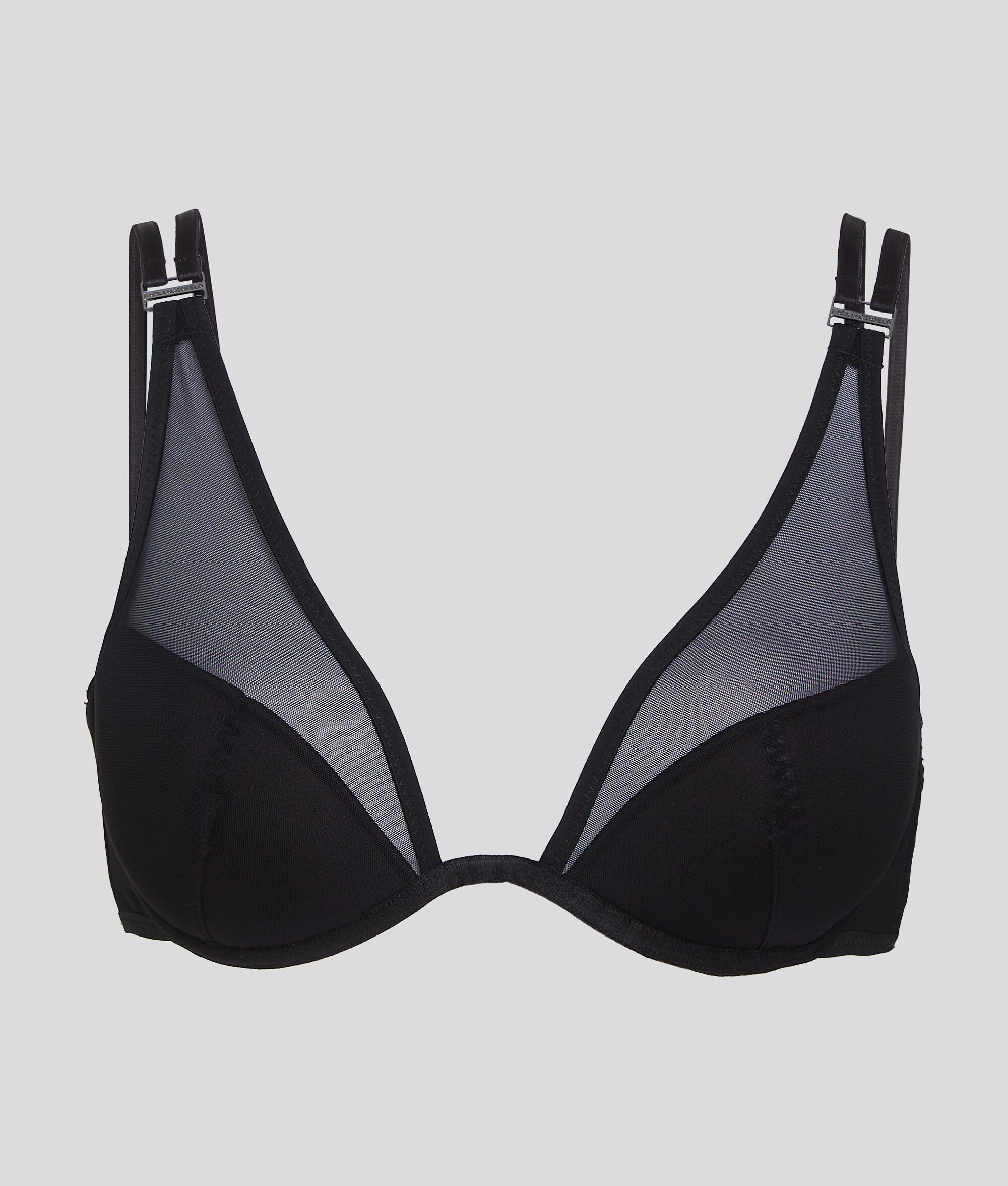 SOUTIEN-GORGE TRANSPARENT À DEMI-BONNETS