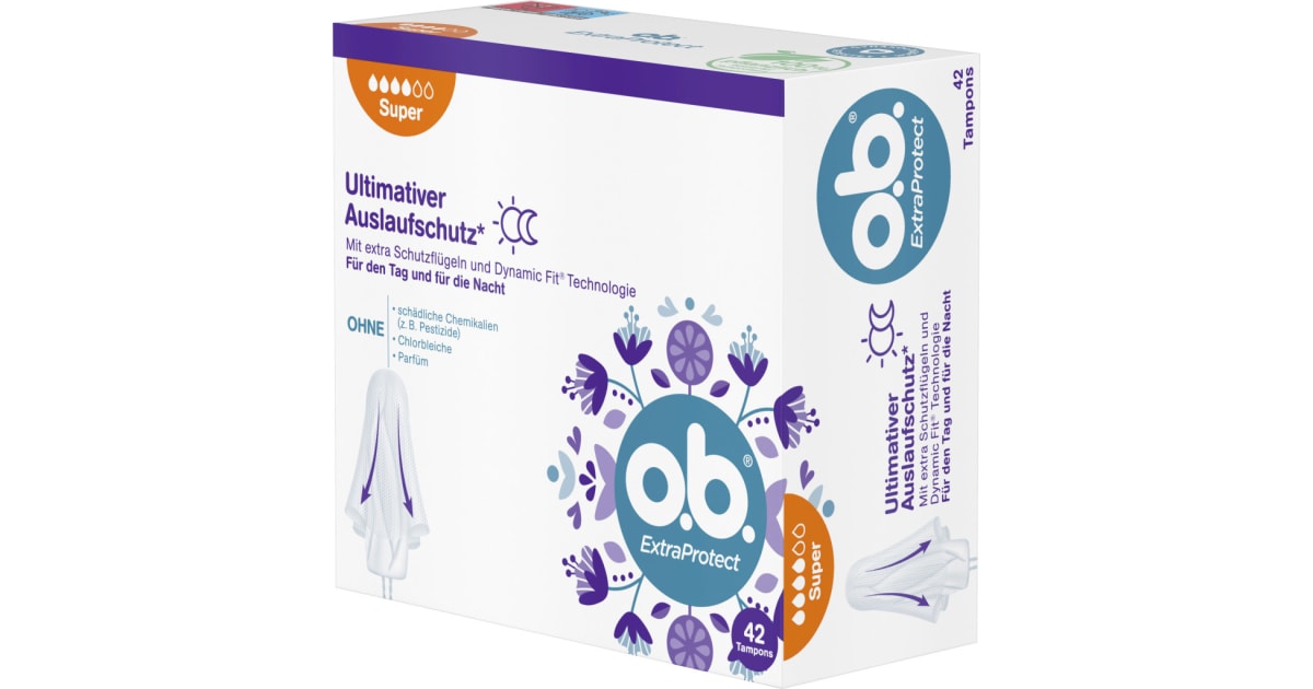 O.B. Tampon Flexia Super 42er-Packung