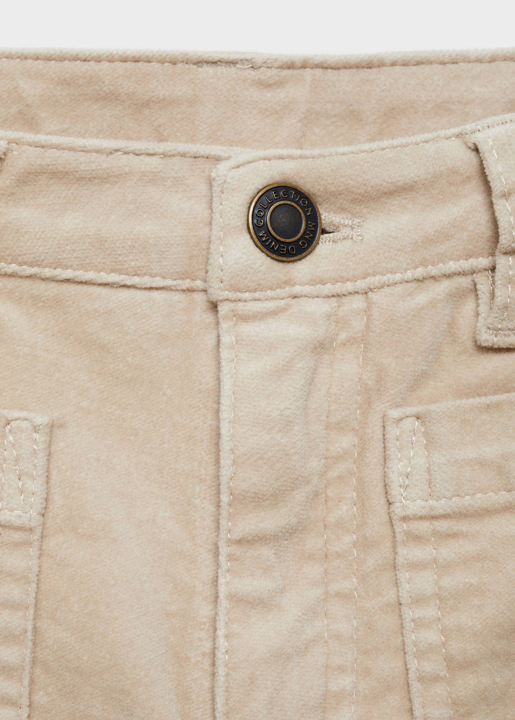 Mango Kids flared casual broek beige
