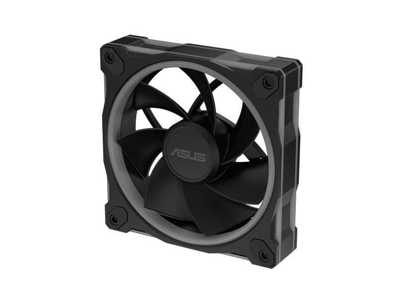 ASUS PC-Lüfter Prime MR120 Fan ARGB Reverse 3 in 1 Schwarz Dreierpack rückseitig beleuchteter Reverse-Lüfter mit ARGB und PWM