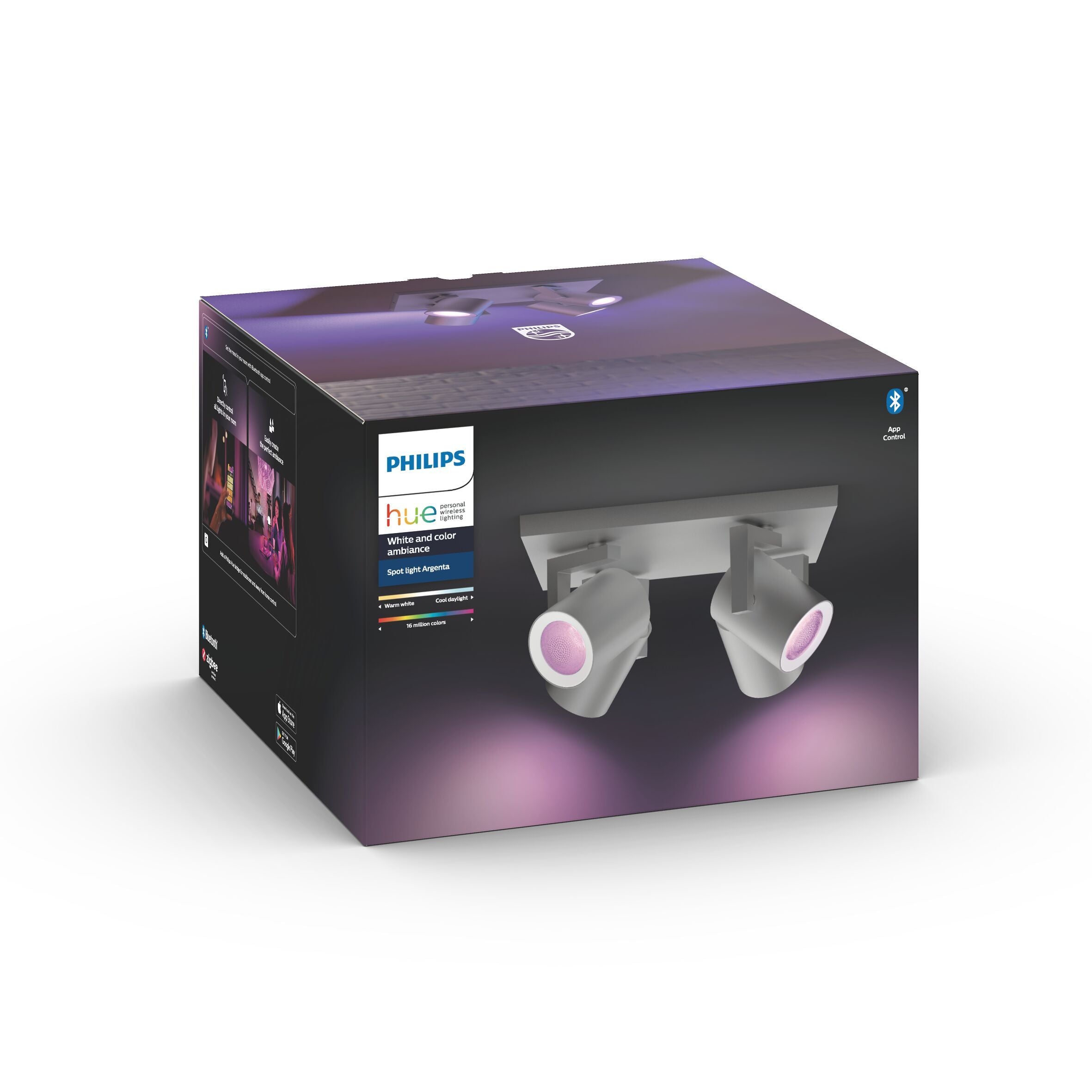 LE_HUE WACA Spot Argenta 1flg Aluminium - Silberfarbig / B: 24.0 cm x H: 10.8 cm