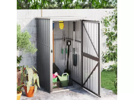 Abri à outils de jardin Gris 88x89x161 Acier galvanisé