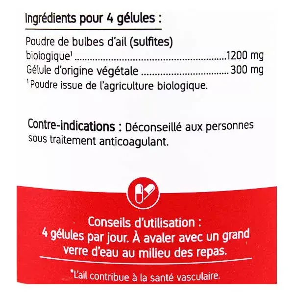 Cápsulas Vegetais de Alho Orgânico Ecológico Nat & Form - 200 unidades