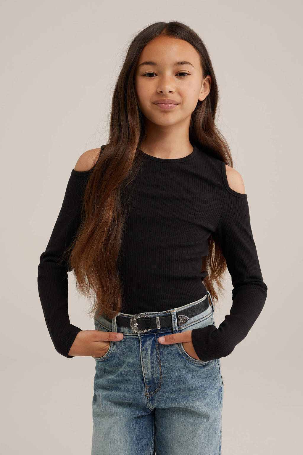 WE Fashion top zwart