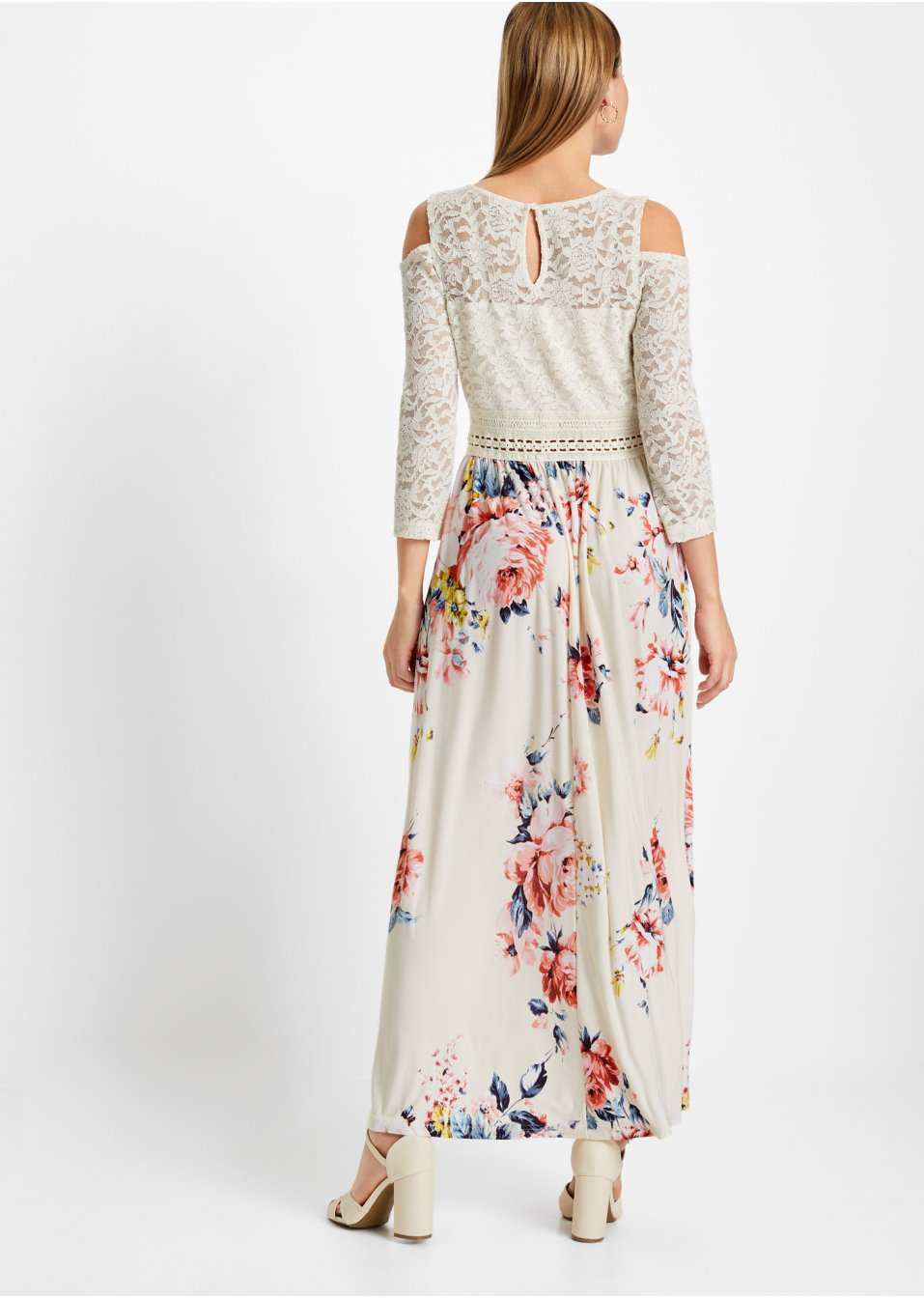Robe longue à imprimé floral