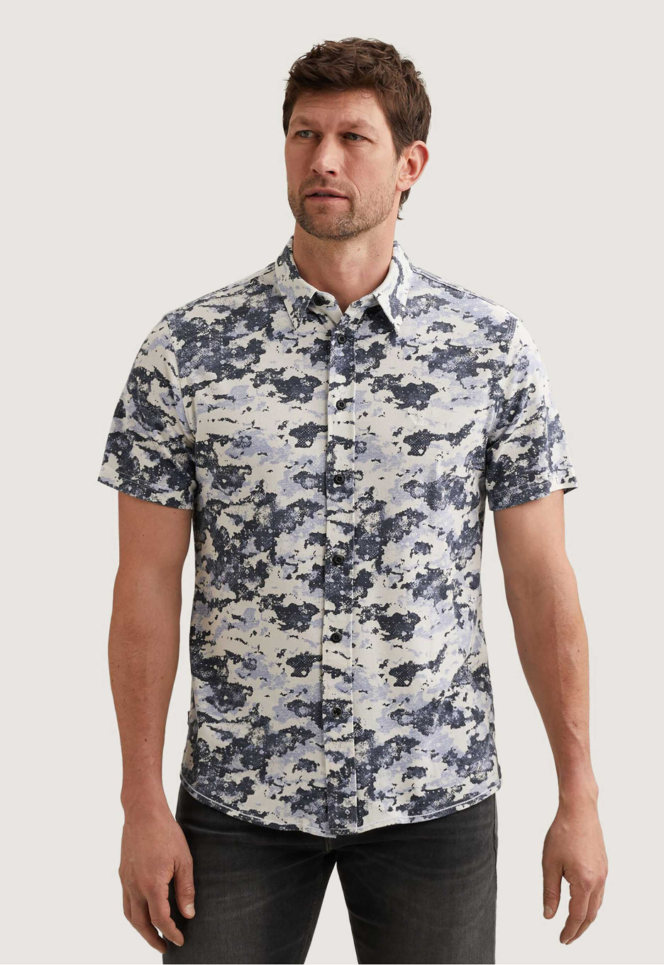 PME Legend Pique Print Overhemd