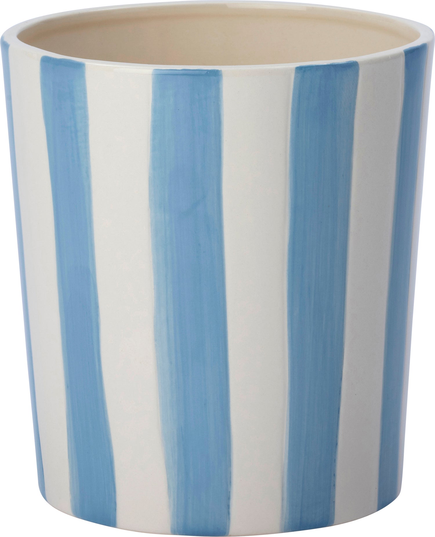 Intratuin bloempot Jake wit / blauw D 15 H 16 cm