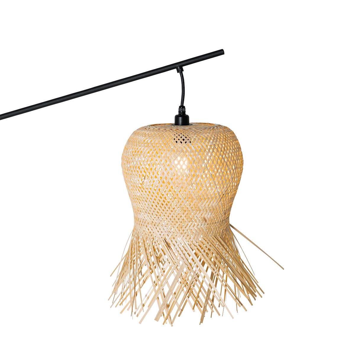 Oosterse buiten vloerlamp bamboe IP44 - Carlos