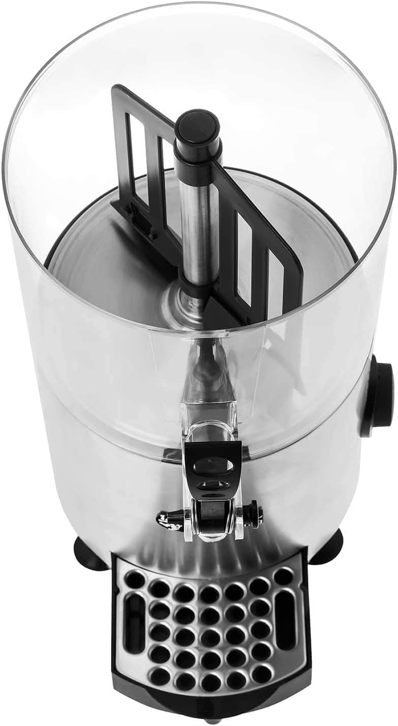 Royal Catering RCSS-3 Kakaodispenser Schokoladenspender (3 L Kapazität, 1.200 W, 90 °C, Rührflügel) Silber