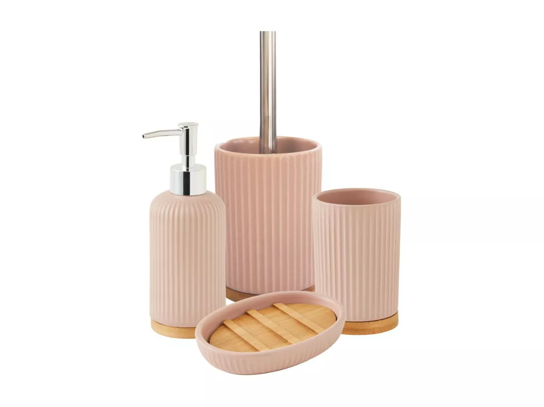 Set de salle de bain rose