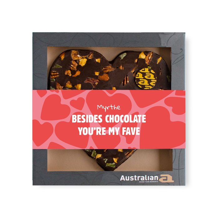 Australian Hart | Pure chocolade | Liefde met eigen naam