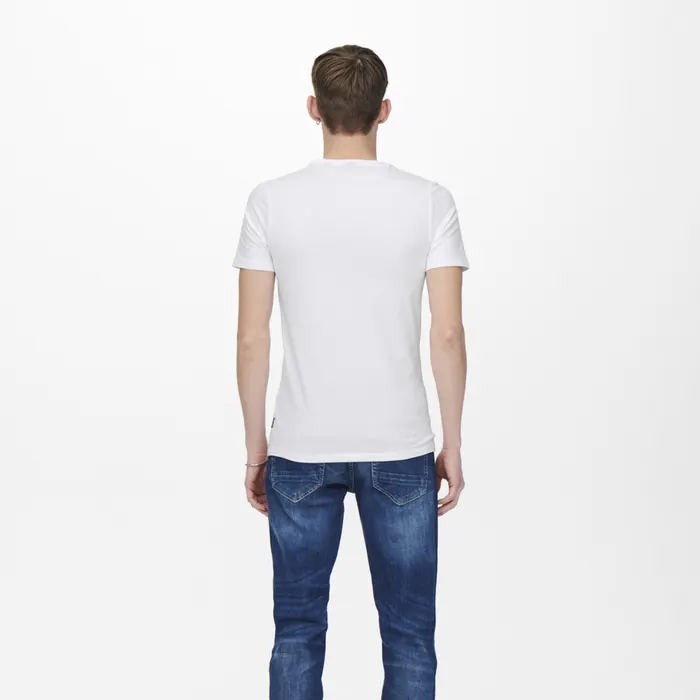 Only & Sons Basic Slim Crew Shirt Heren (2-pack)