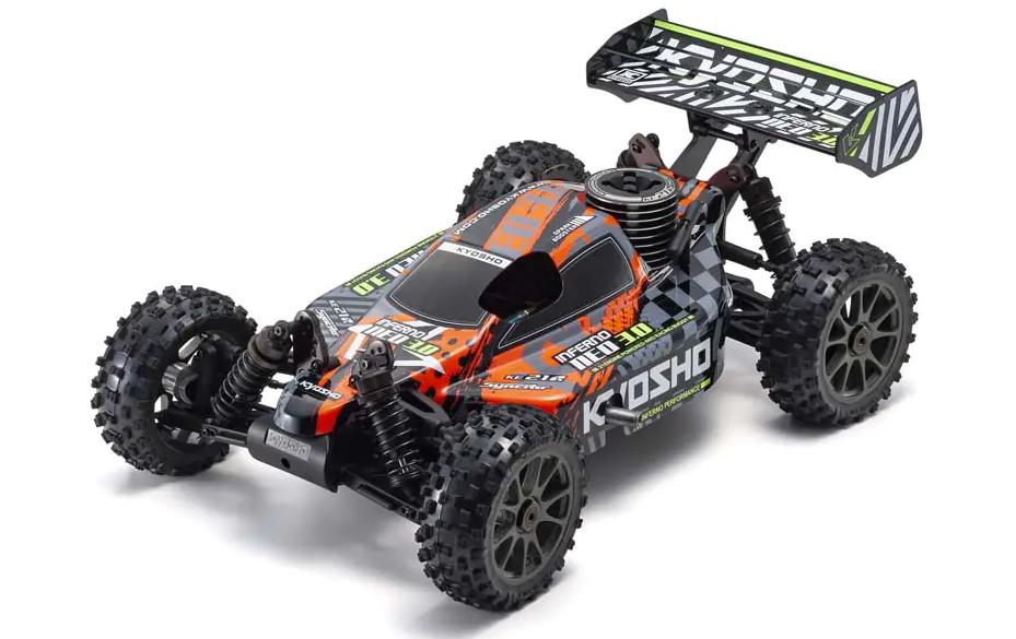 Buggy Inferno NEO 3.0 Nitro Rot, ARTR, 1:8<br>Leistungsstarker Buggy mit .21 Nitro Motor im Massstab 1:8