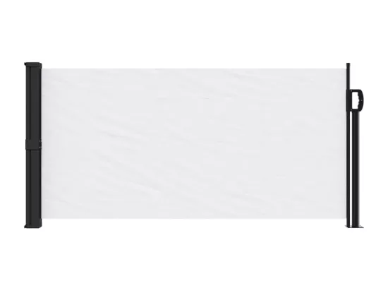 Auvent latéral rétractable blanc 100x300 cm